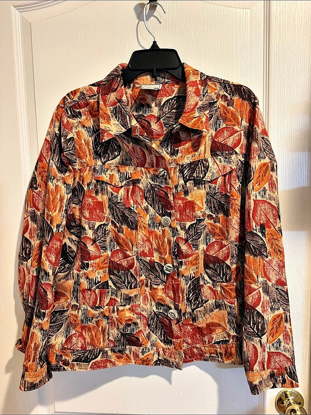 Company Collection 822G Abstract Print Jacket Size 16 Like New